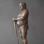"Beachcomber" bronze sculpture by Gregory Reade