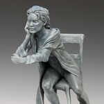 "Daydreamer" bronze sculpture by Gregory Reade